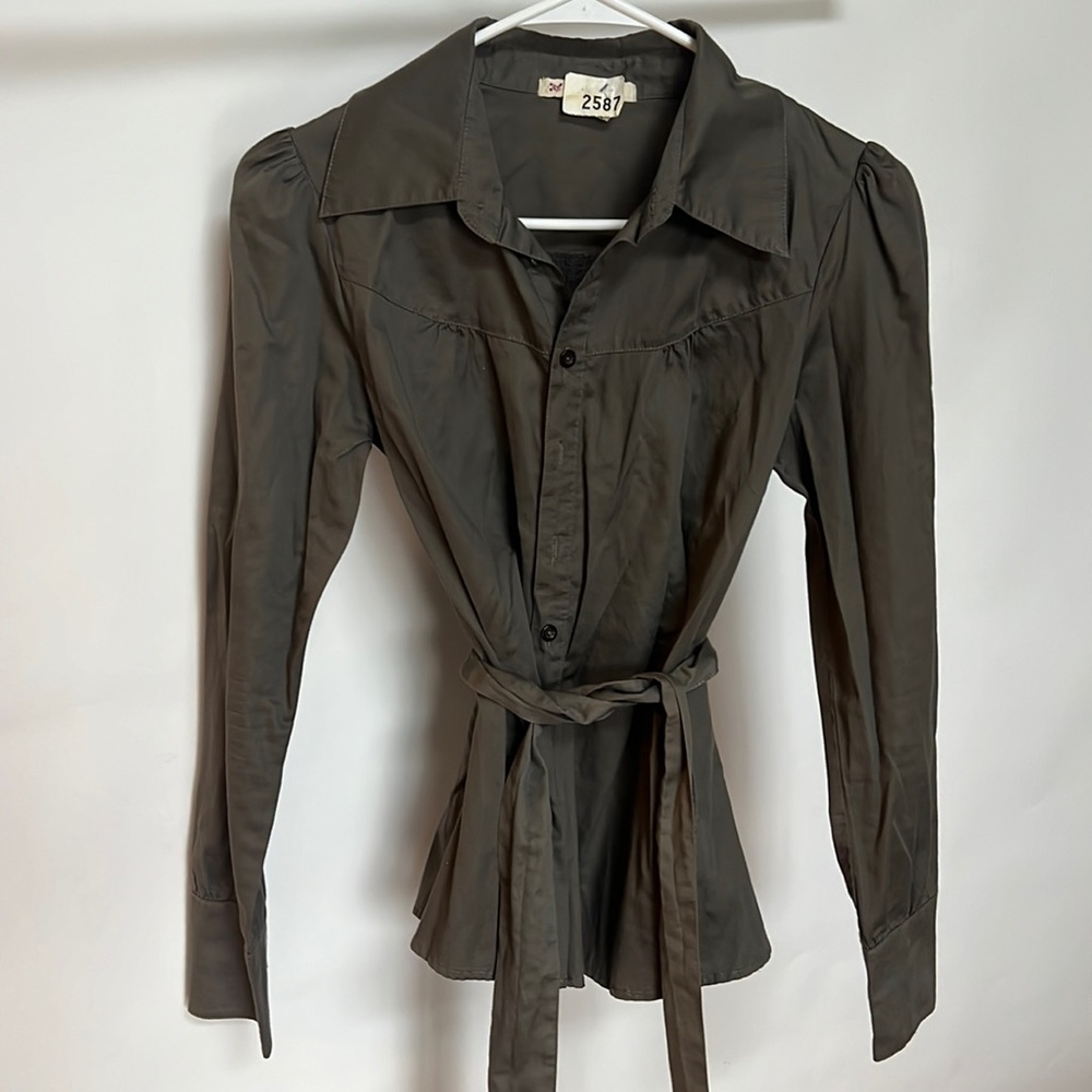 Dark Green Collared Shirt